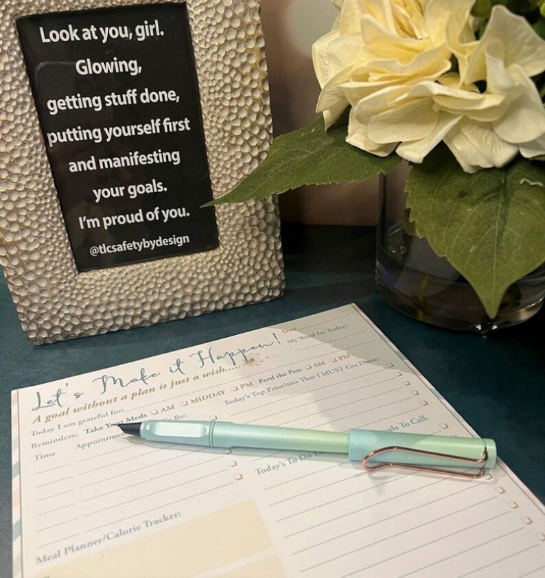 8.5 X 11 DAILY PLANNER Tear off Pad Task to Do List Etsy