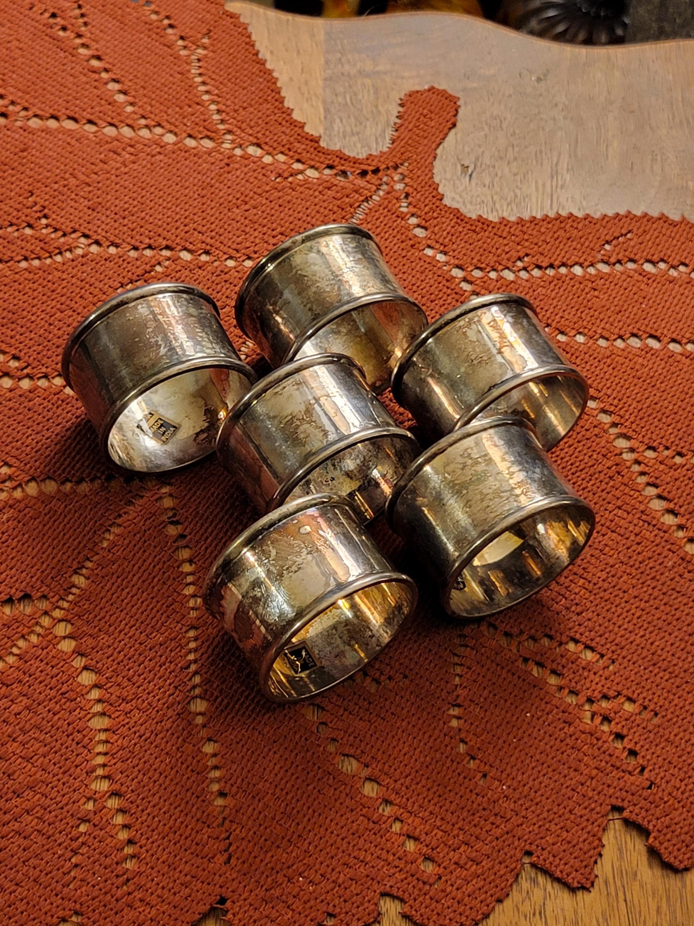 Embossed Indian Silver Napkin Rings Set: A Touch of Elegance - Zother
