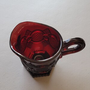 Vintage Avon 1876 Cape Cod Collection Ruby Red Glass Creamer - Etsy
