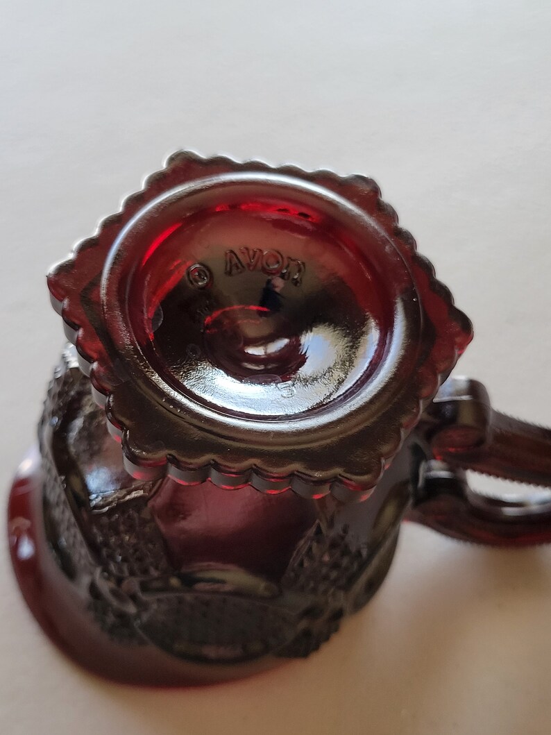 Vintage Avon 1876 Cape Cod Collection Ruby Red Glass Creamer - Etsy