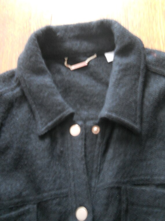 Chico's Wool Blend Jacket Snap Front - image 4