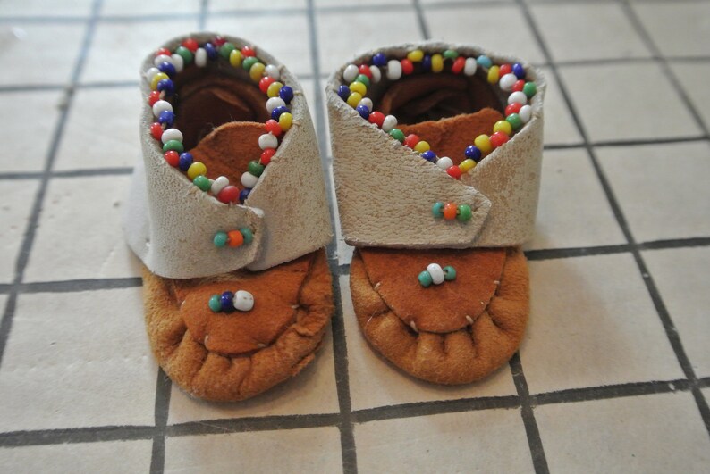 Doll Moccasins Beaded Moccasins