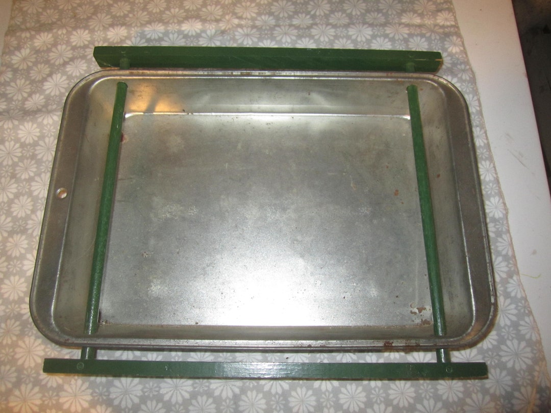 Ekco Baking Pan Vintage Cake Pan With Wood Frame Etsy