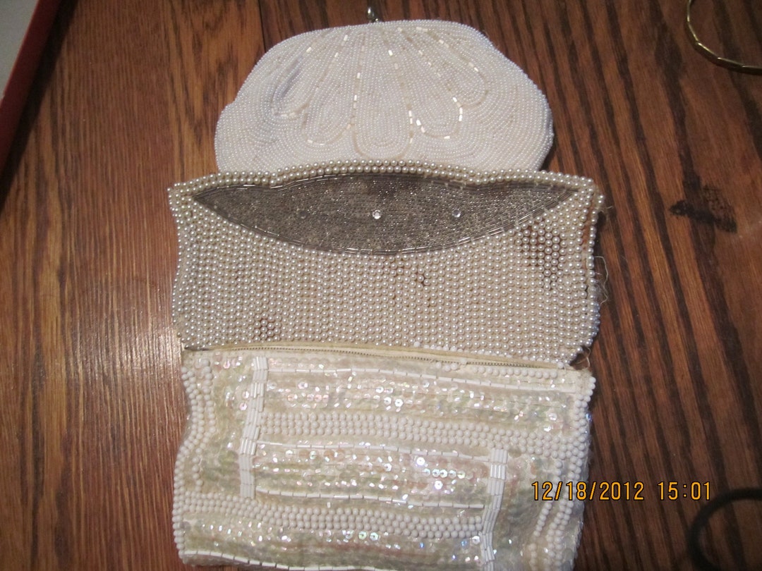 3 Beaded Purses Beaded Make up Bag Perfect to Repair or to Etsy UK