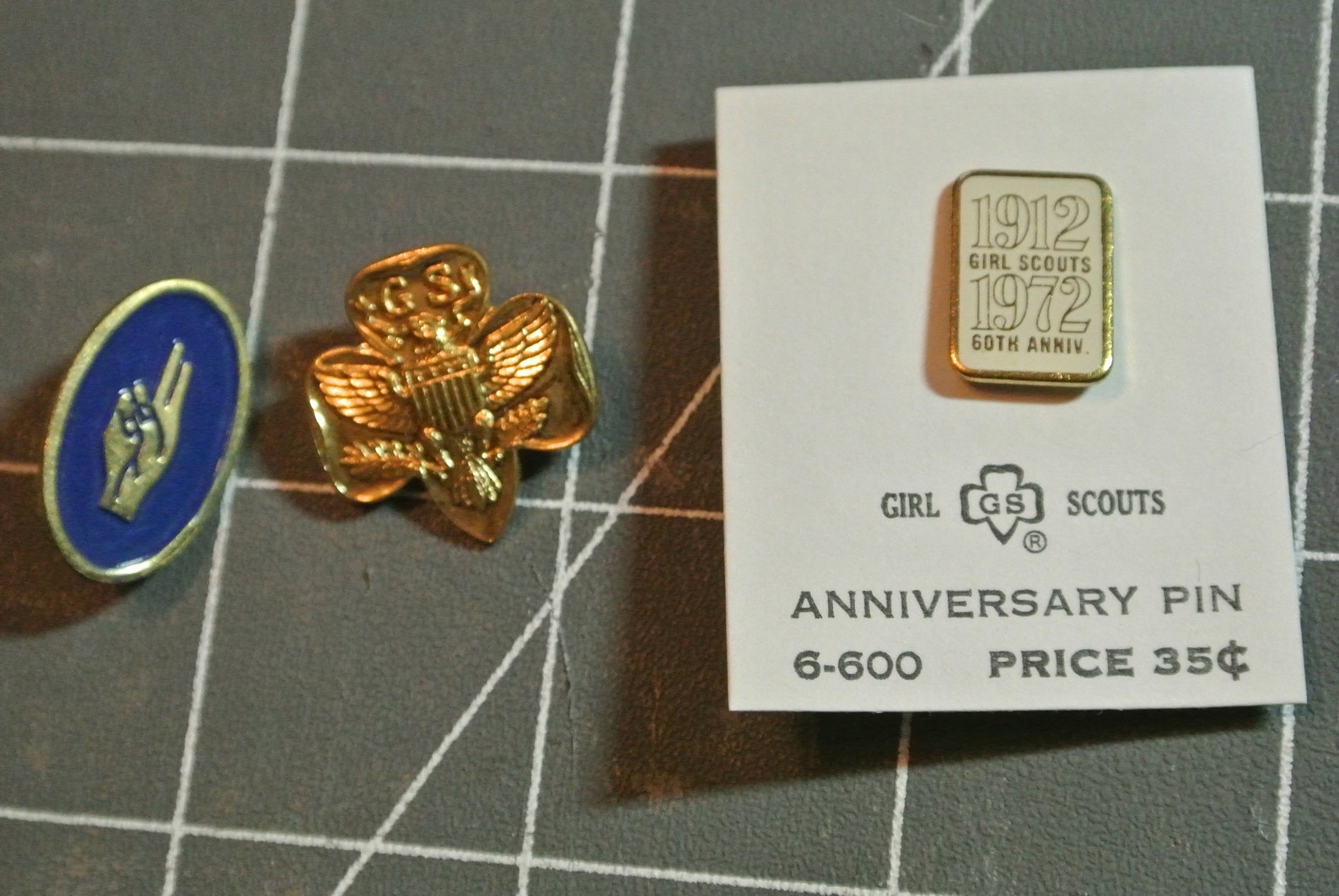 Vintage Girl Scout Memorabilia Two Fingers Pin Anniversary Pin Etsy