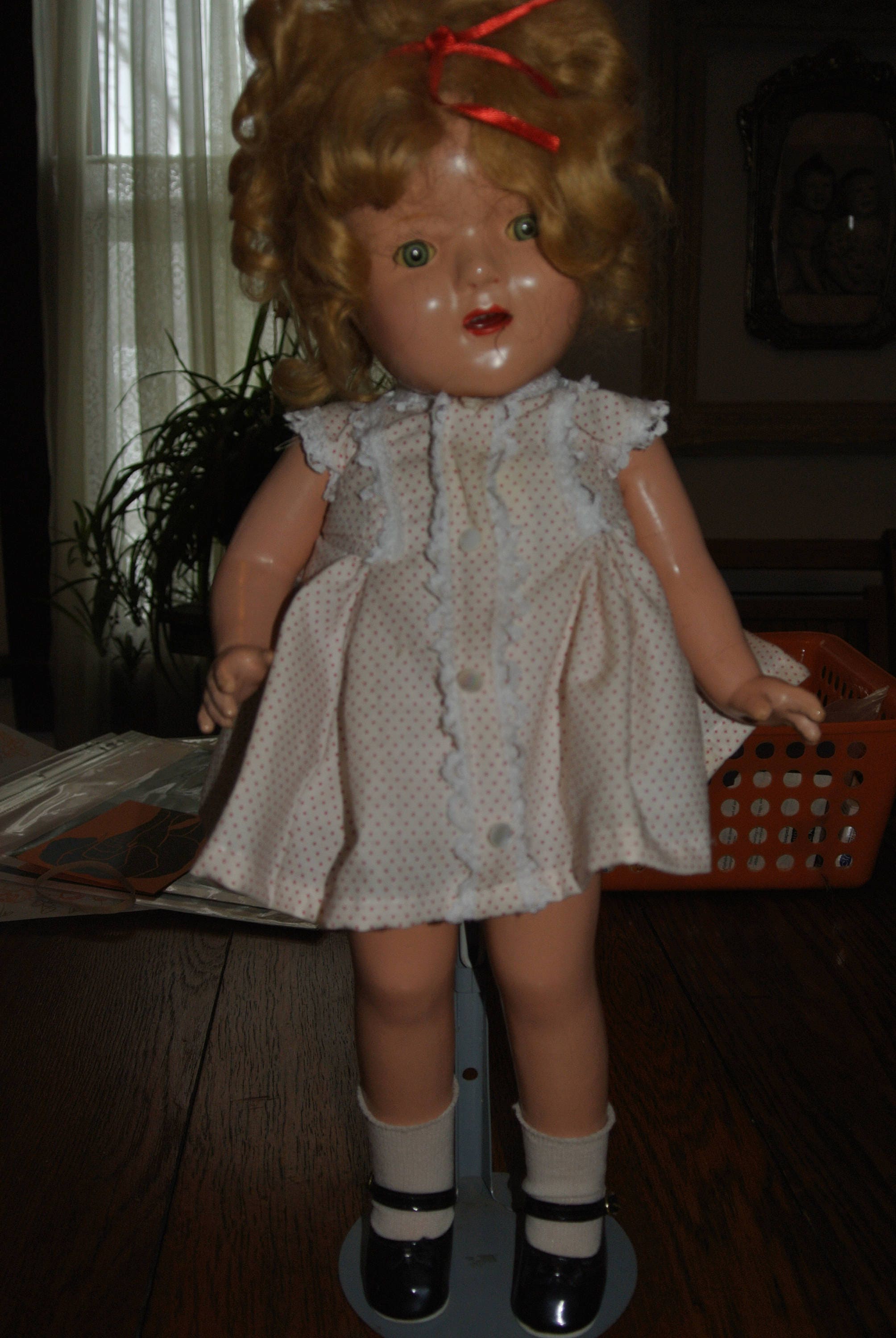 Vintage Antique 1930s Composition  Doll Pattern ~ 25" 26" Shirley Temple