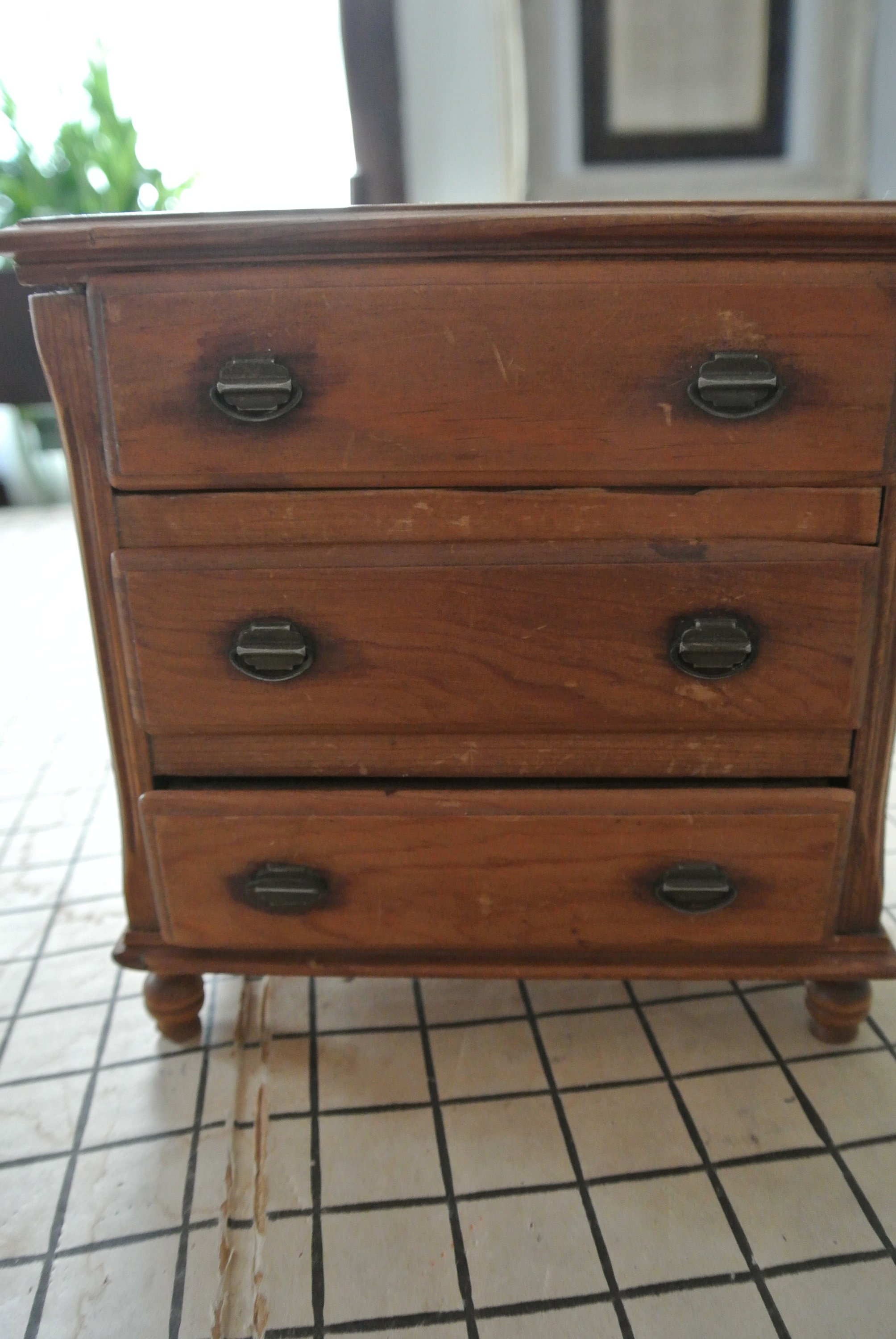 Vintage Wood Dresser For Doll Doll Sized Dresser Miniature Etsy