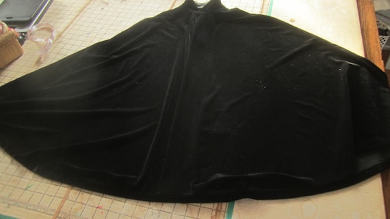 Vintage Cape Black Velvet Cape Alex Evenings Cape - image 1