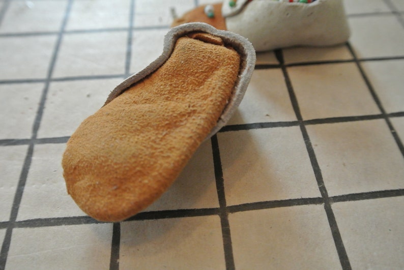 Doll Moccasins Beaded Moccasins