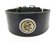 Southwestern floral concho Adjustable leather martingale collar SALE