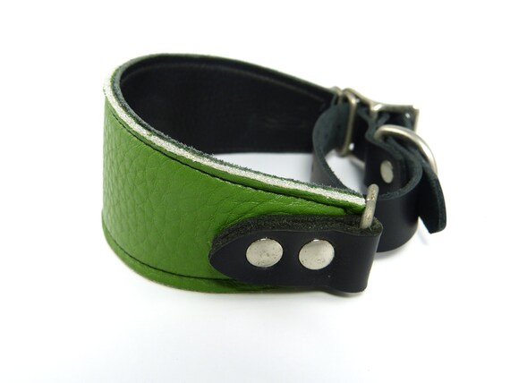 adjustable leather martingale collar