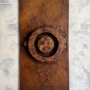 3D Minimalist Plaster Abstract Wall Art, Modern Textured Canvas Sculpture, Japandi home decor