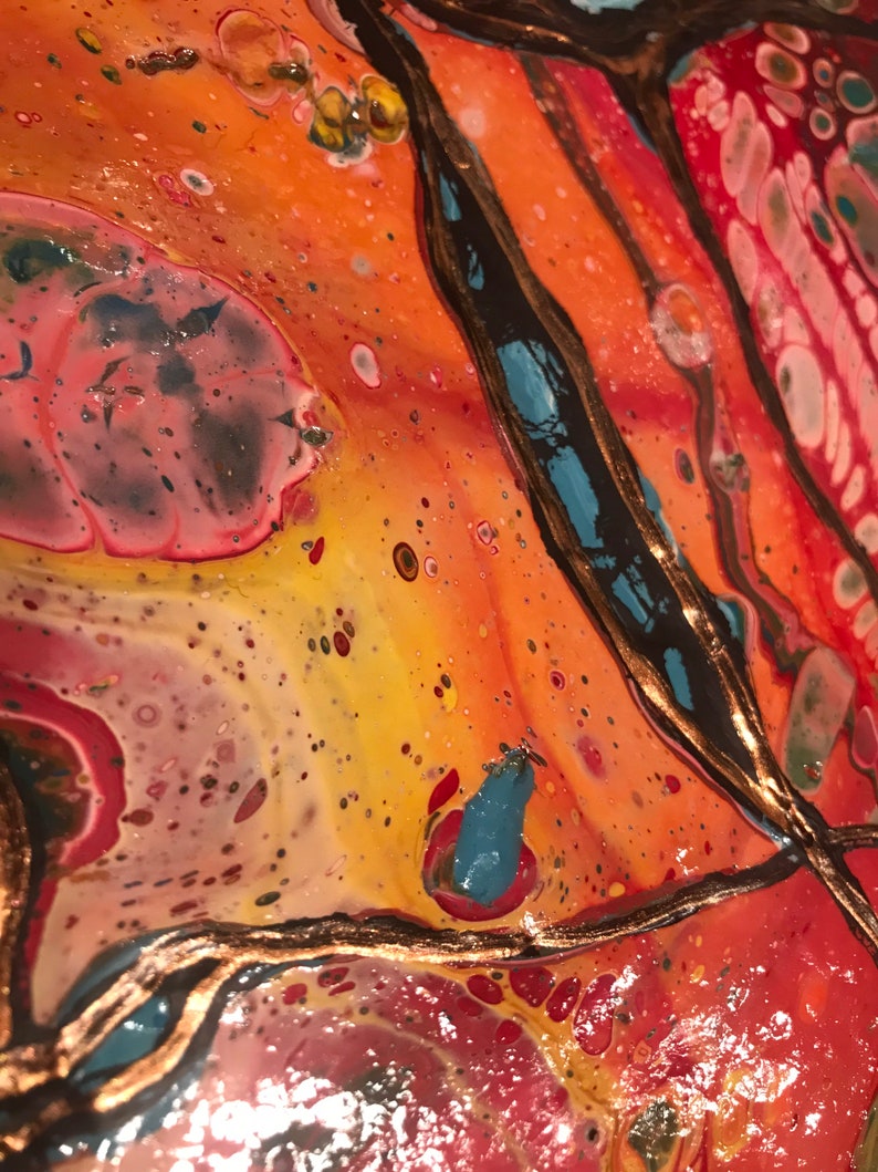 Original Art Dorm Wall Decor Small Abstract Painting Etsy