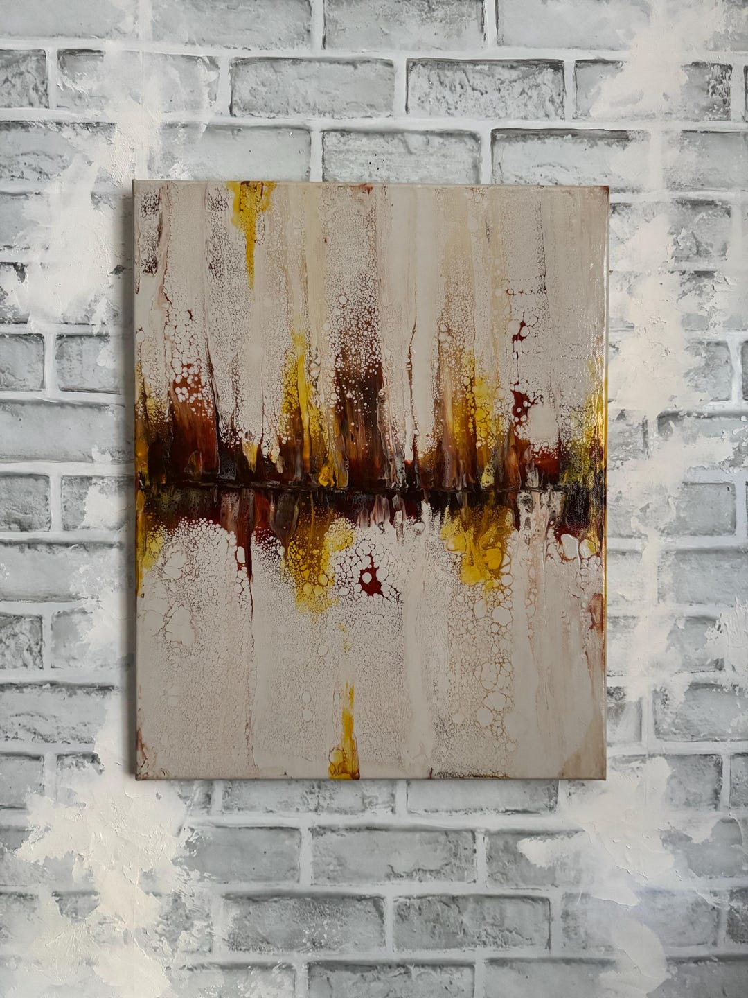 View of Abstract Art, Landscape Painting, Office Wall Decor - Etsy