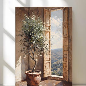 Charming Olive Tree Canvas Art Print – Stretched Matte Wall Decor
