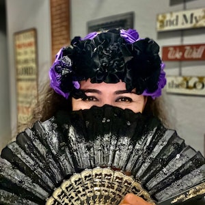 Catrina Style/Headband/La Dama de Negro