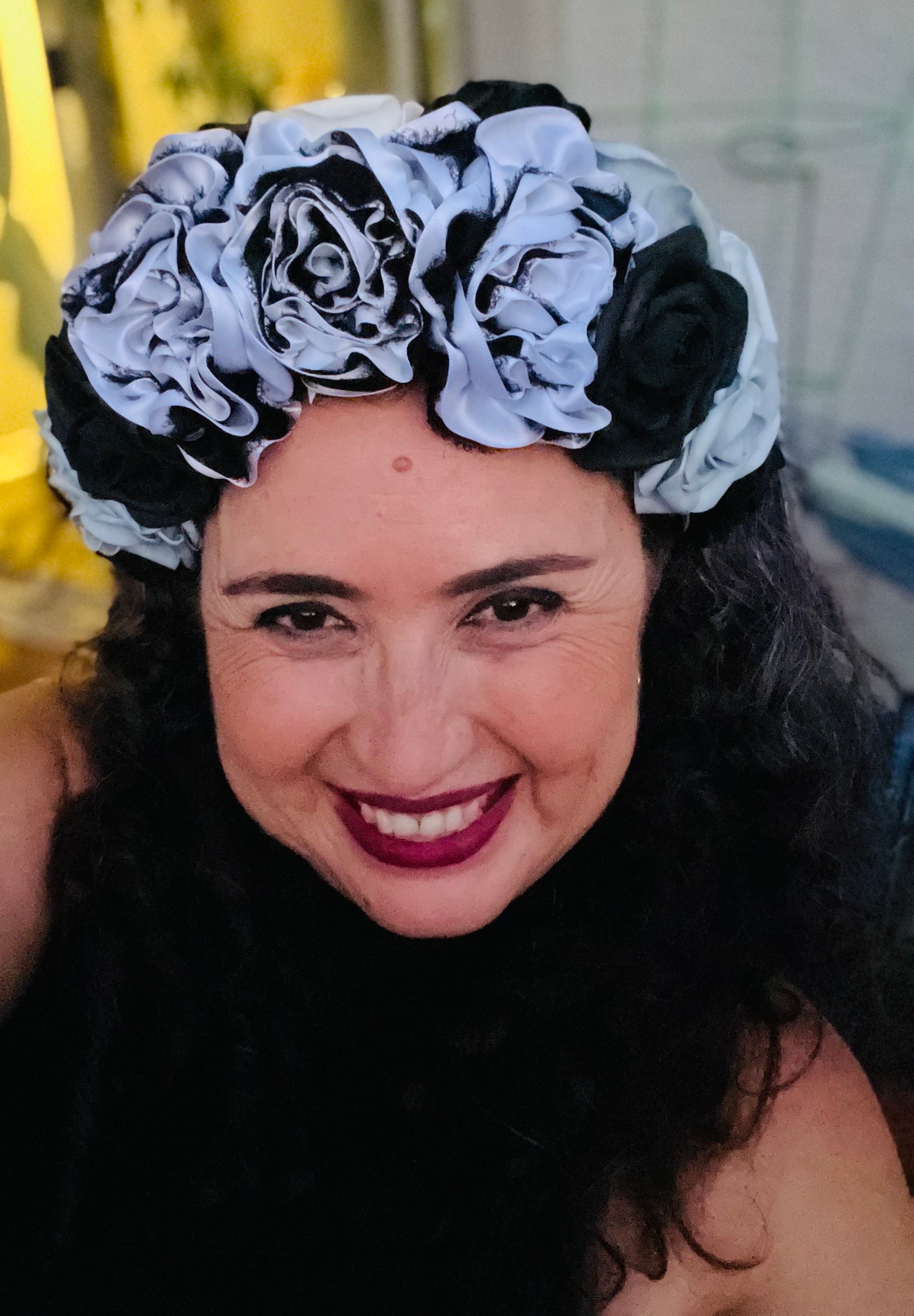 Headband: H and M / Floral Crown - Etsy