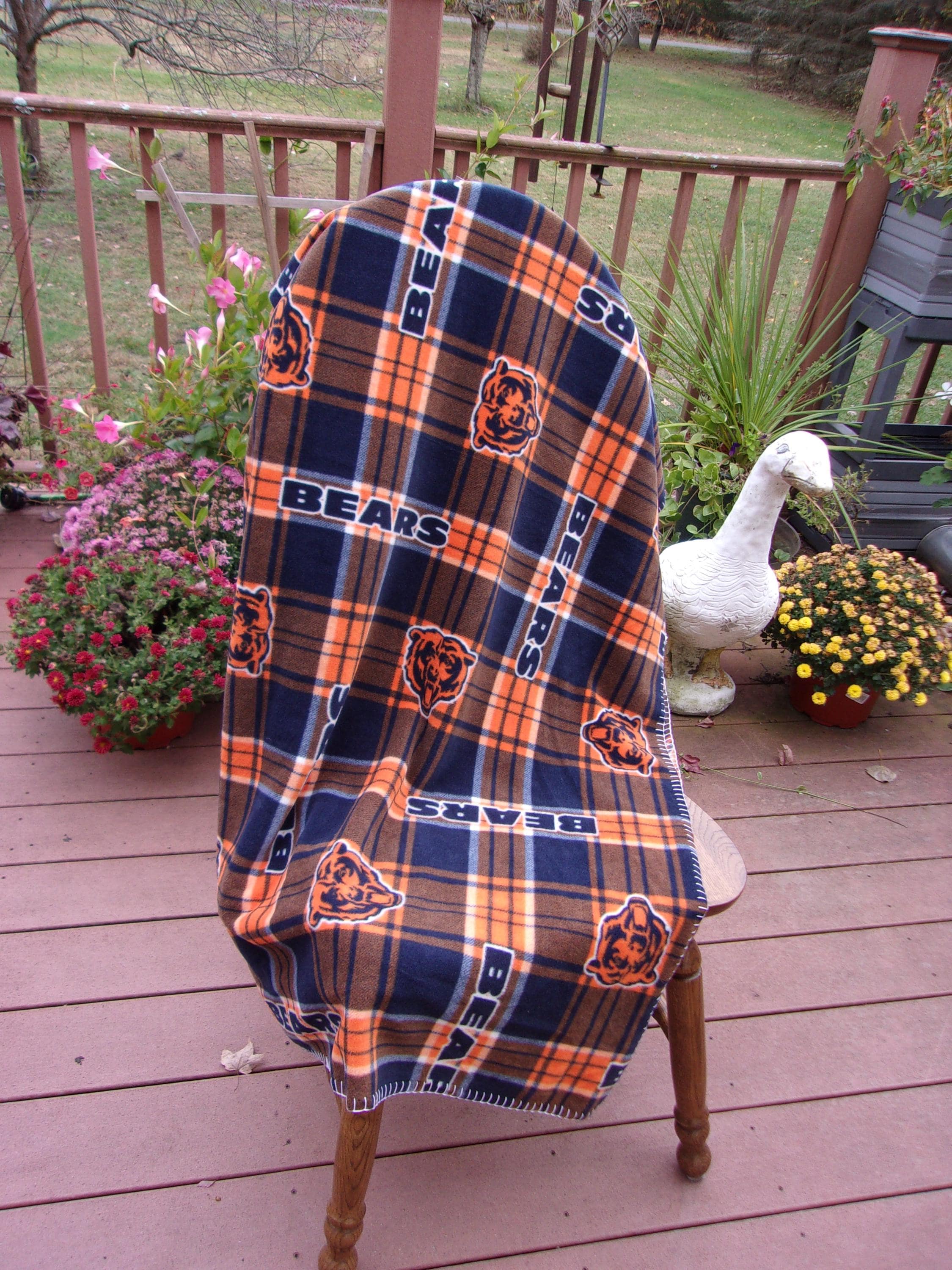 Chicago Bears Blanket Etsy