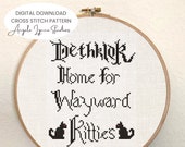 Cross Stitch Pattern - Dethklok Home for Wayward Kitties