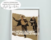 Cross Stitch Pattern - Butch Cassidy and the Sundance Kid - Movie Poster