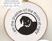 Cross Stitch Pattern - The Nightmare Before Christmas - Oogie Boogie - I am the shadow of the moon at night - Hoop pattern