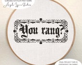 Cross Stitch Pattern - Addams Family - You rang?