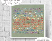 Cross Stitch Pattern - High Low Temperature Stitch-along - Mushroom Patch