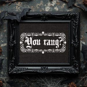 Cross Stitch Pattern - Addams Family - You rang?