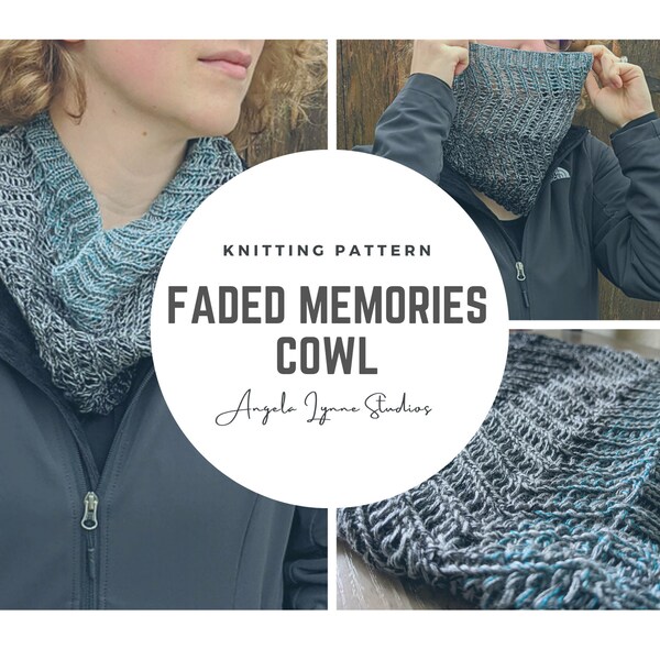Knitting Pattern - Faded Memories - Cowl