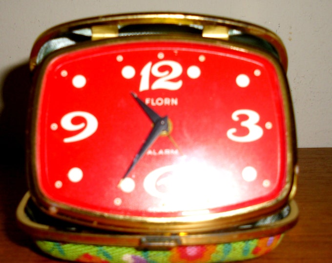 Vintage Florn German Windup Clock Vintage German Rare Travel Etsy