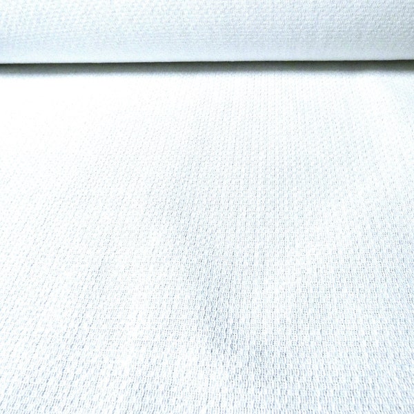 Cotton Huck White Tea Toweling, 17" x 36" by the yard, Great for machine/hand embroidery!