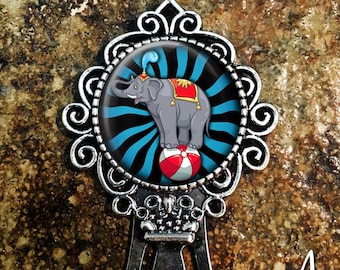 Circus Bookmark, Clown Bookmark, Elephant Bookmark, Carousel Bookmark, Big Top Page Holder - B79