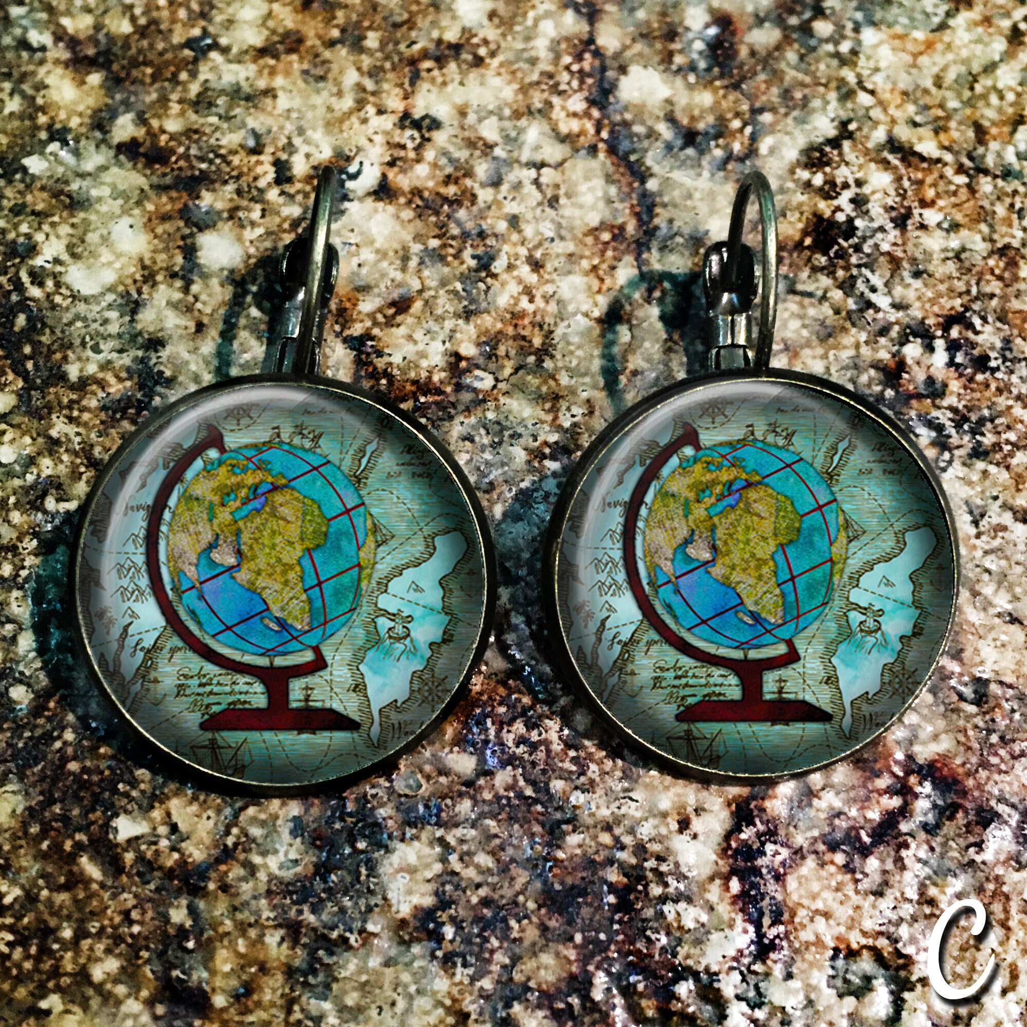 Travel Earrings, Wanderlust Earrings, Airplane Earrings, Travel Gift