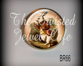 Alice in Wonderland Adjustable Ring- White Rabbit Ring, Cheshire Cat Ring, Silver or Antique Brass, Choice of 3 Designs