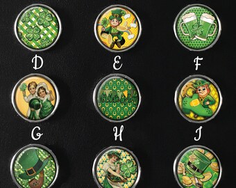 St. Patricks Day Snap Jewelry, Irish Snap Jewelry, Beer Snap Jewelry, Luck Images, Snap Jewelry Charm, 18mm Snap Image, SI-115-A