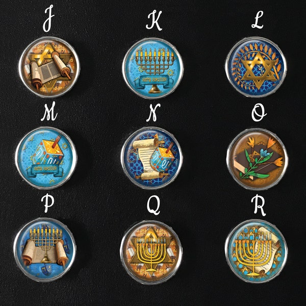 Hanukkah Snap Jewelry, Menorah Snap Jewelry, Jewish Snap Jewelry, Dreidel Snap Images, Snap Jewelry Charm, 18mm Snap Image, SI-121-A