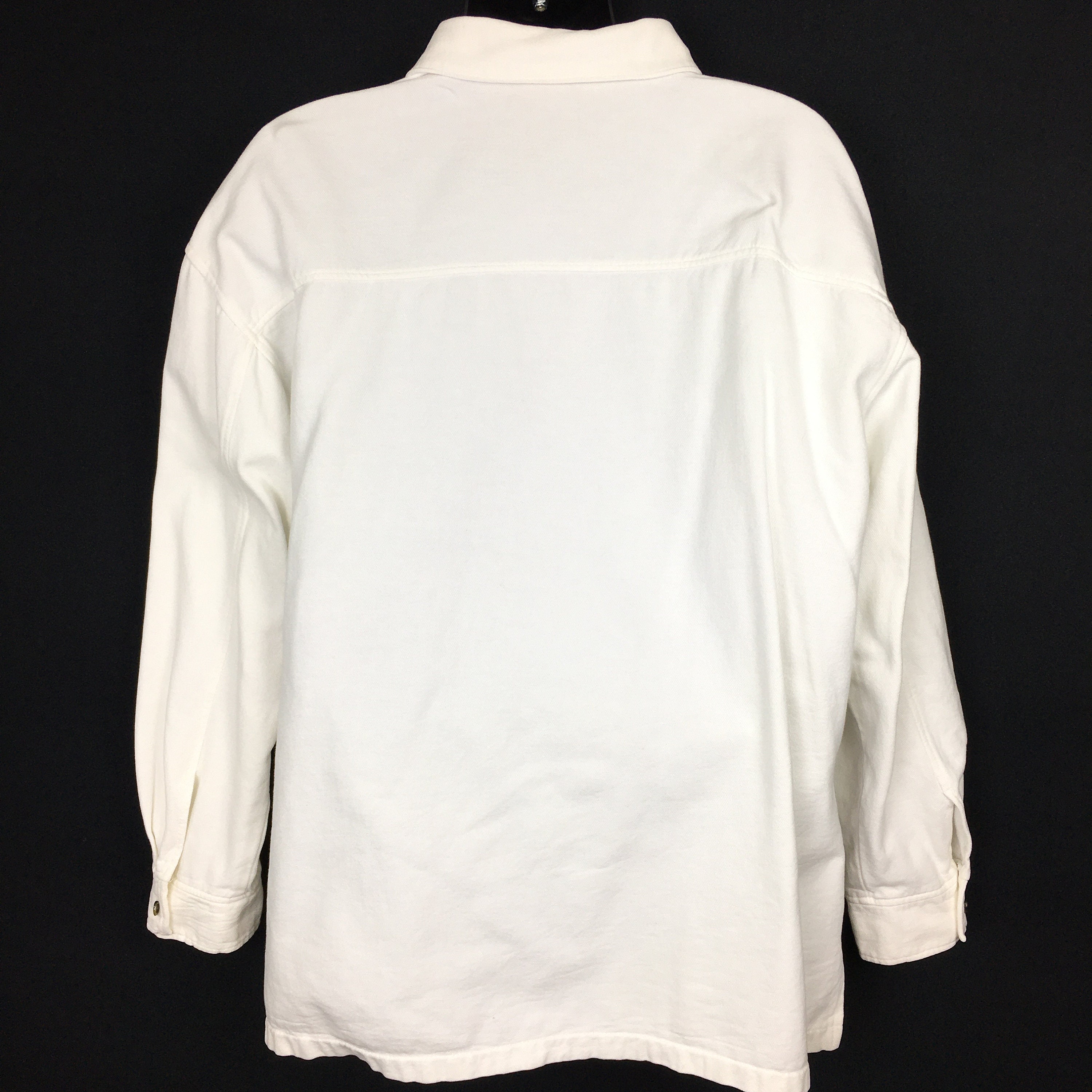Vintage White Denim Shirt Mens Size 2XL Unisex Oversized Etsy