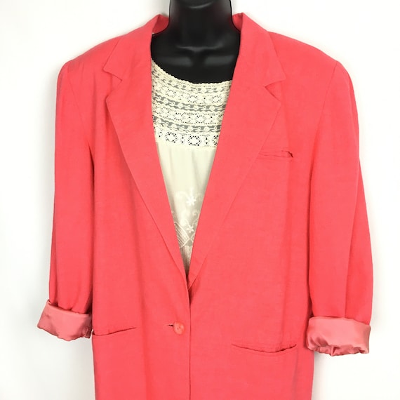 80s 90S Vintage Boxy Oversized Blazer Womens Small