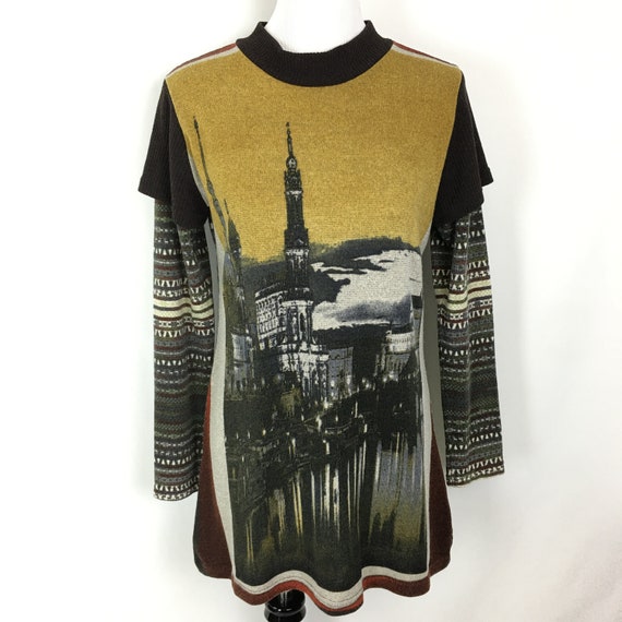 Vintage Womens Knit Tunic Sweater