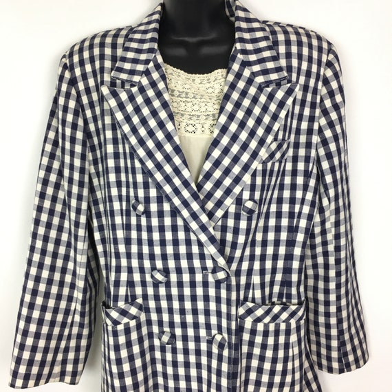 80s Vintage Doubled Breasted Blazer Womens Medium