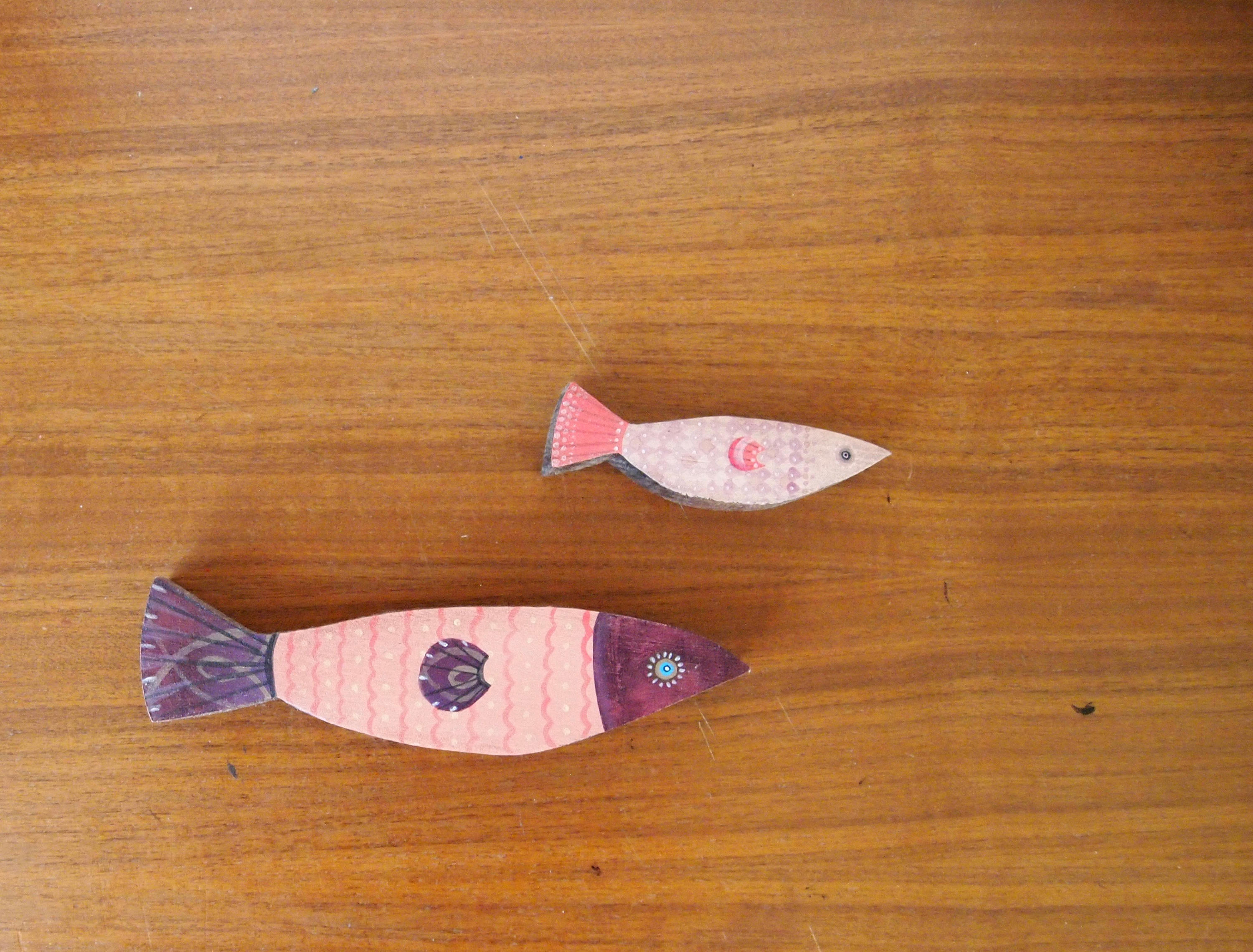 Decoración de la casa del pez de madera hecha a mano | Etsy