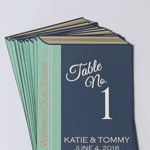 Bibliotheek Boektafel Nummer Kaarten voor Storybook Bruiloft (set van 12) / Bookworm Bruiloft / Bar / Bat Mitswa / Bookish Wedding Decor