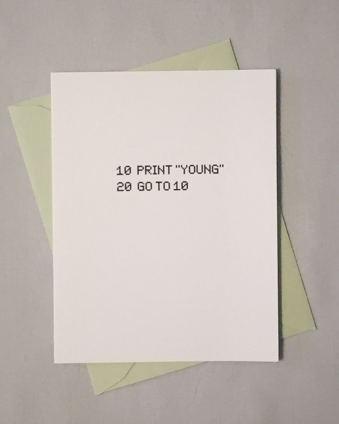 Geeky Birthday Card, BASIC Computer Programming Language - Forever ...