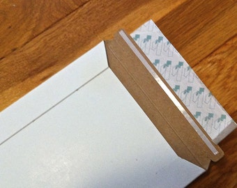 Board Mailer 6 x 8 Extra Starre Fiberboard Flat Mailer, recycelt, (5er-Set)