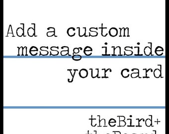 Add a Custom Message to the Inside of Your Card