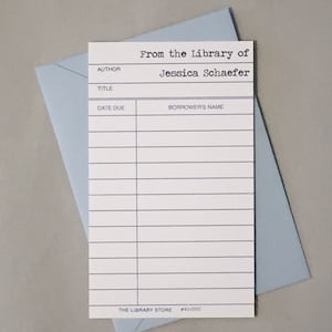 Karta pożyczkobiorcy Data wydania karty bibliotecznej Notatka / Karta z podziękowaniami (zestaw 12 sztuk) / Notatki z podziękowaniami ślubnymi / Prezent dla nauczyciela/bibliotekarza