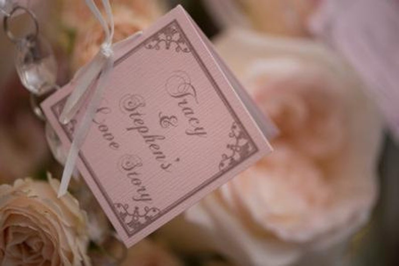 Literary Wedding Mini Book Place Cards/Escort Cards set of 20 image 3