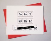 Sassy Chemistry Periodic Table of the Elements Sexy MF - Mature Content "SeXeY MoThErFUCKEr" Chemistry / Prince Lyric Love  Card