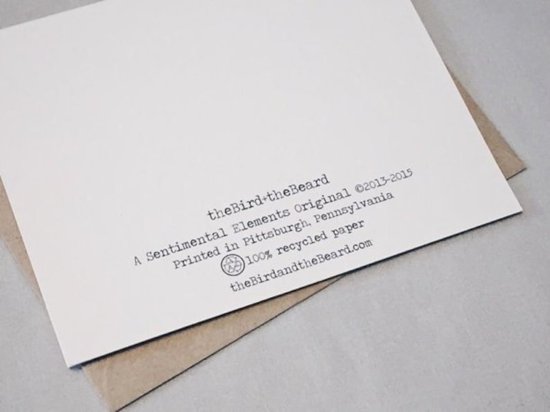 Metallic Thank You Card Silver or Gold Periodic Table of the Elements \u201cThNK YOU Sentimental Elements Card Teacher Thank You Note