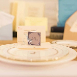 Literary Wedding Mini Book Place Cards/Escort Cards set of 20 image 5